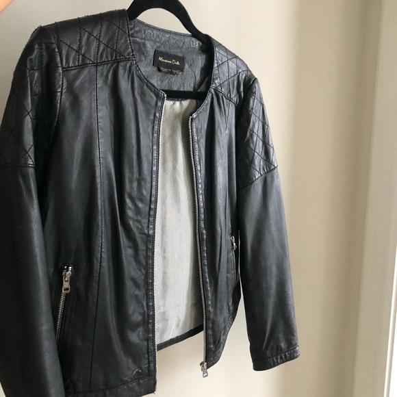 MASSIMO DUTTI Leather Jacket - Picture 3 of 13